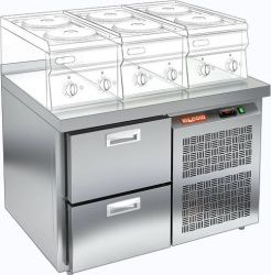 Стол морозильный Hicold GN 2 BR2 BT LT