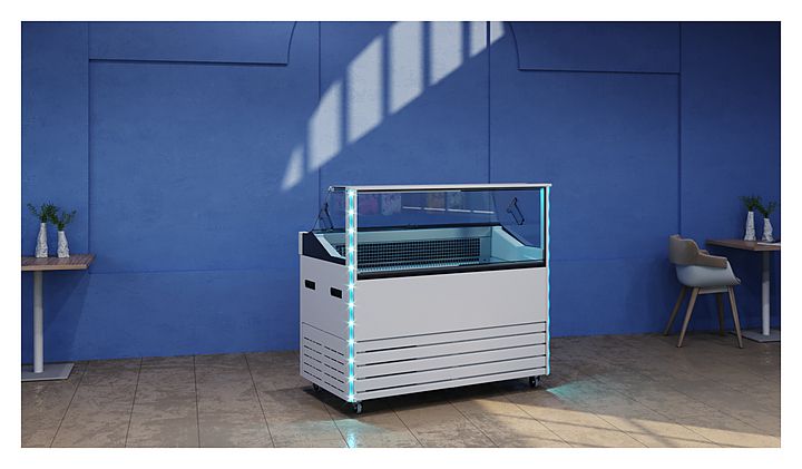 Витрина для мороженого Carboma IC72 SL 1,3-1 Bliss (9003)