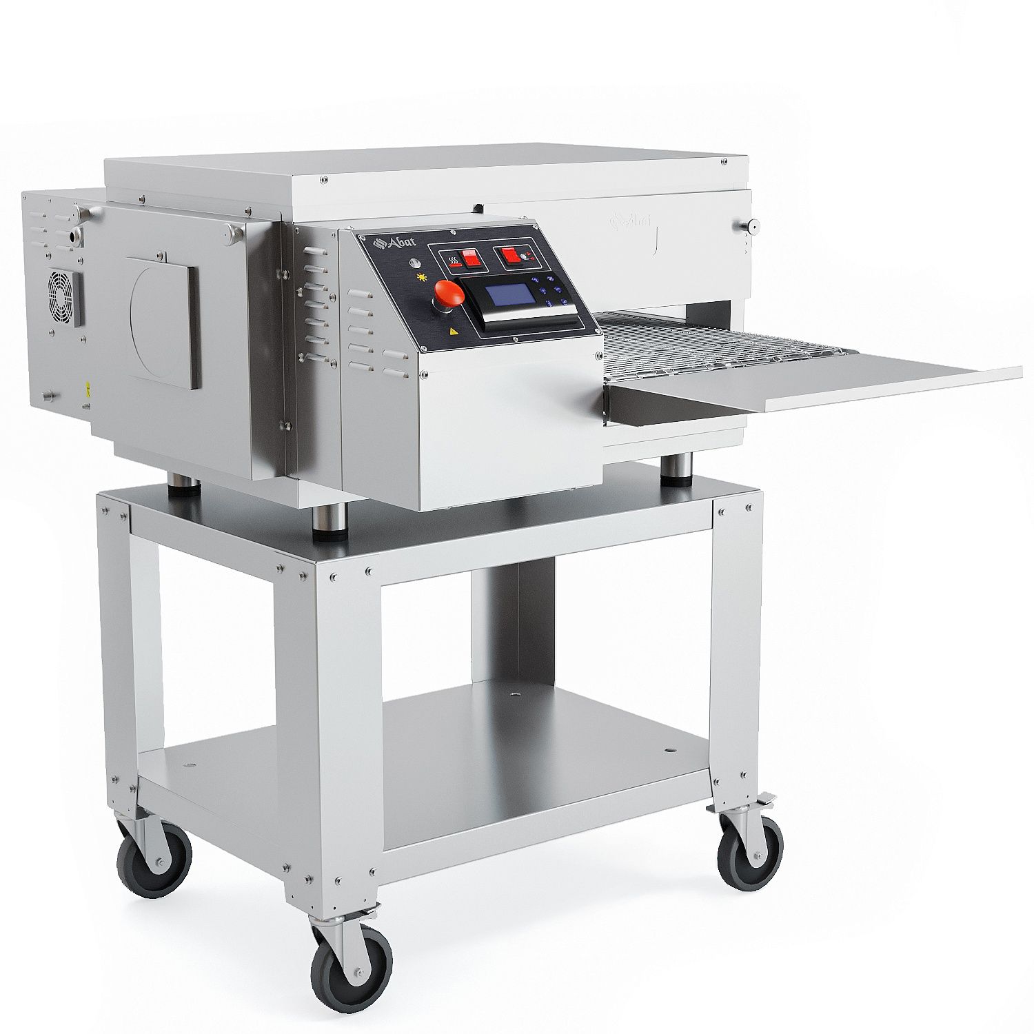 Печь электрическая для пиццы Abat ПЭК-400 с дверцей, конвейерная