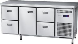 Стол холодильный низкотемпературный Abat СХН-70-02 без борта (ящики 1&#47;2, дверь, ящики 1&#47;2)