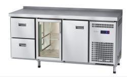Стол холодильный среднетемпературный Abat СХС-60-01 с бортом (дверь, ящики 1&#47;2)