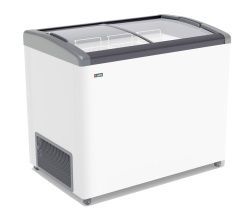 Ларь морозильный с гнутым стеклом Frostor Gellar FG 350 E серый