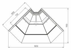 Витрина холодильная Carboma GC111 VV-6 Bavaria 3 (1008)