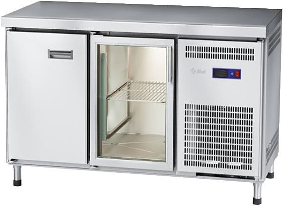 Стол холодильный низкотемпературный Abat СХН-60-01 без борта (дверь-стекло, дверь)