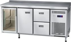 Стол холодильный низкотемпературный Abat СХН-60-02 с бортом (ящики 1&#47;2, дверь, дверь-стекло)
