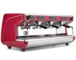 Кофемашина Nuova Simonelli Appia Life 3Gr V красная, высокие группы, экономайзер, автомат