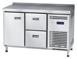 Стол холодильный среднетемпературный Abat СХС-60-01 с бортом (ящики 1/2, дверь)
