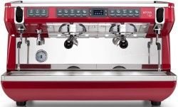 Кофемашина Nuova Simonelli Appia Life 2Gr Timer красная, высокие группы, экономайзер, автомат