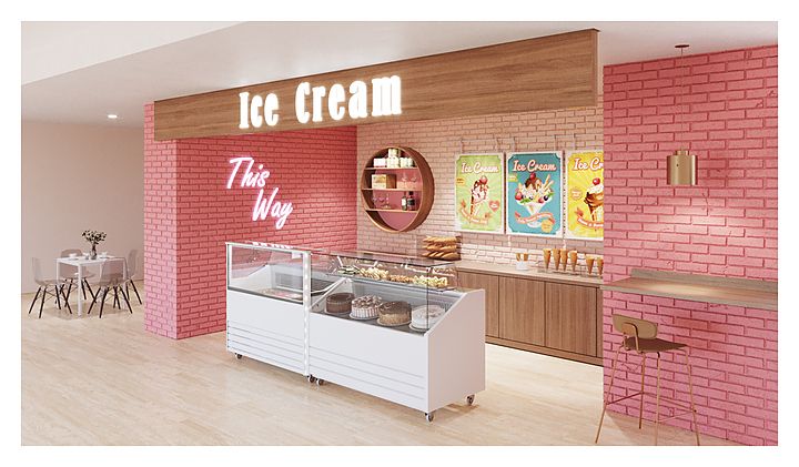 Витрина для мороженого Carboma IC72 SL 1,3-1 Bliss станд. цвета