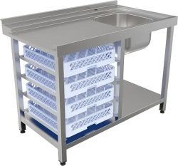 Стол для посудомоечной машины Кобор СПМ&#47;3-120&#47;70&#47;П