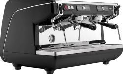 Кофемашина Nuova Simonelli Appia Life 2Gr S черная, низкие группы, экономайзер, полуавтомат