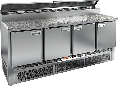 Стол для пиццы Hicold PZE2-1111GN (1/6) камень - 0