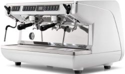 Кофемашина Nuova Simonelli Appia Life 2Gr Timer белая, высокие группы, экономайзер, автомат