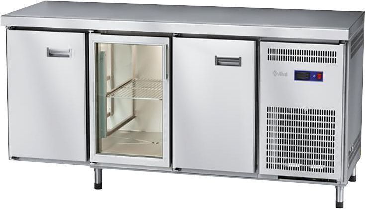 Стол холодильный низкотемпературный Abat СХН-60-02 без борта (дверь, дверь-стекло, дверь)
