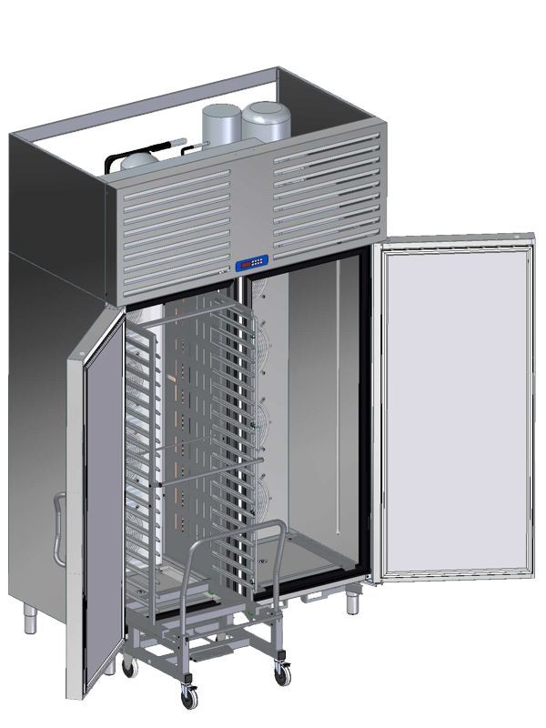 Шкаф шоковой заморозки Abat ШОК-40-01 (2xТележка ТДШ-40-11)