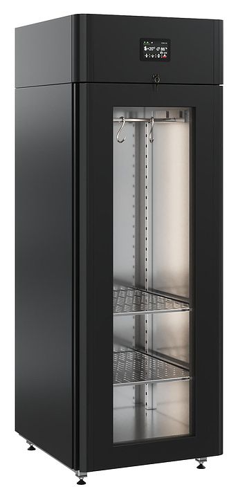 Шкаф холодильный Polair CS107 Meat black Тип1 (дверь стекло)