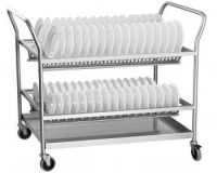 Тележка для сушки тарелок Abat ТСТ-100-4 (1000мм)  140 тарелок, вся нерж. (модель 2019) - 1
