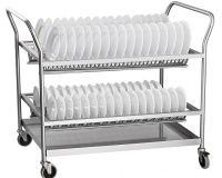 Тележка для сушки тарелок Abat ТСТ-100-4 (1000мм)  140 тарелок, вся нерж. (модель 2019) - 2