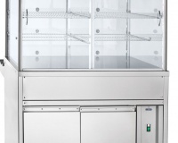 Прилавок-витрина нейтральный Abat ПВН-70КМ (три полки, 1120 мм) - 2