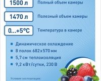Шкаф холодильный Abat ШХс-1,4-02 краш. (нижний агрегат) - 3