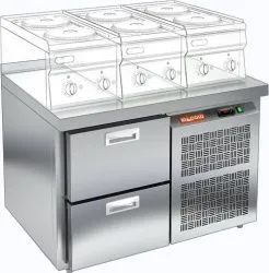 Стол морозильный Hicold GN 2 BR2 BT LT