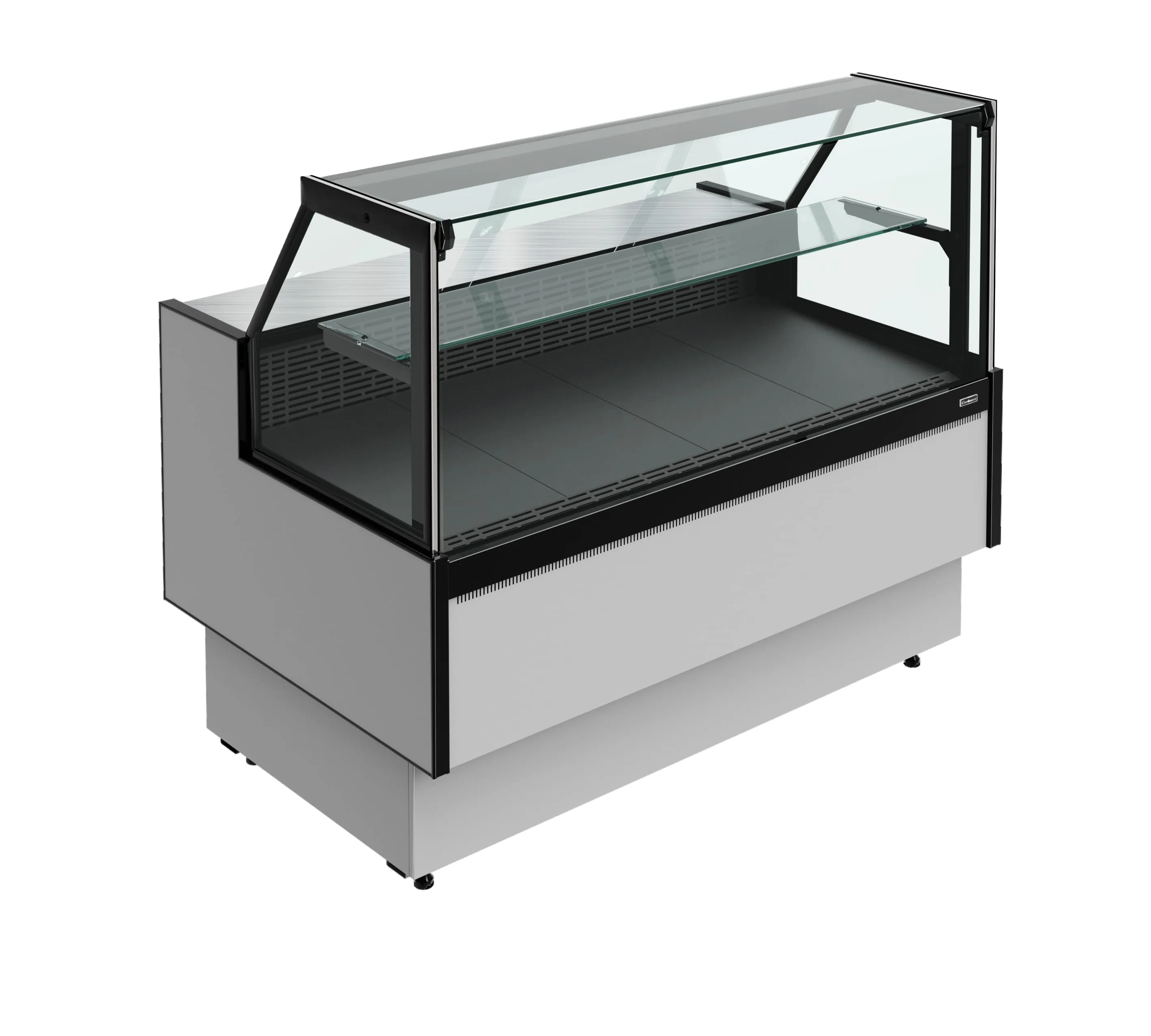 Витрина холодильная Carboma GC85 SV 0,94-1 Praia 2 с боковинами (9006-9005) - 0