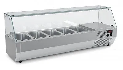 Витрина холодильная Carboma A30 SM 1,2-G (5 GN1/4) Iki - 0