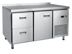 Стол холодильный среднетемпературный Abat СХС-70-01 с бортом (дверь, ящики 1/2)