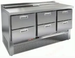 Стол для салатов Hicold SLE2-222GN (1/6) с крышкой