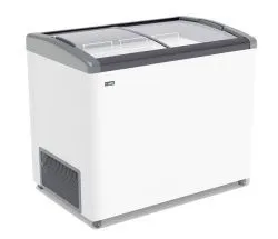 Ларь морозильный с гнутым стеклом Frostor Gellar FG 350 E серый
