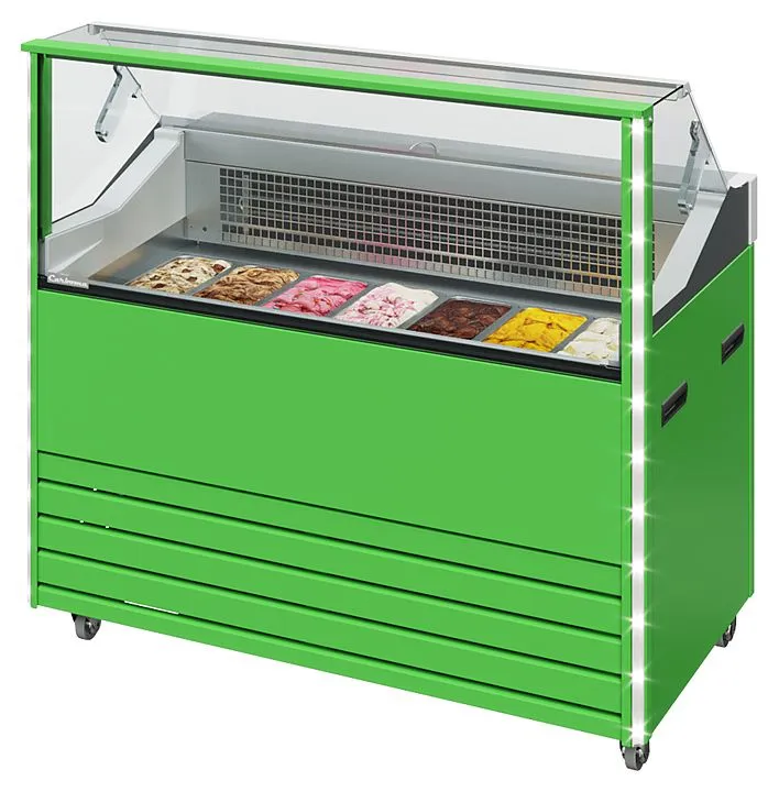 Витрина для мороженого Carboma IC72 SL 1,3-1 Bliss станд. цвета