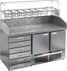 Стол для пиццы Hicold PZE4-11/GN камень