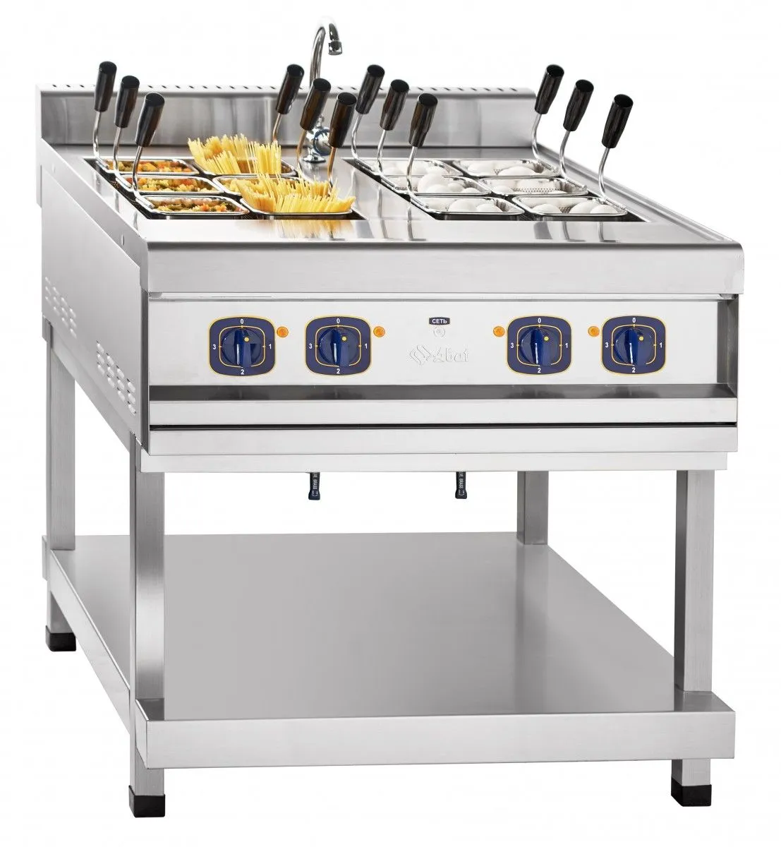 Электроварка Abat ЭВК-90/2П с корзинами GN 1/6 - 0