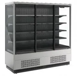 Горка холодильная Carboma FС20-07 VV 1,9-1 Standard Cube 2 фронт X1 (версия 2.0) (9006-9005)