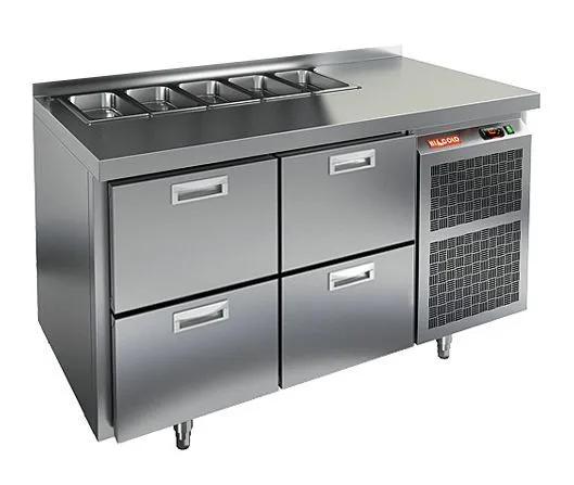 Стол для салатов Hicold SL1-22GN (1/3) без крышки - 0