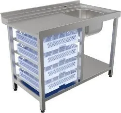 Стол для посудомоечной машины Кобор СПМ&#47;3-120&#47;70&#47;П