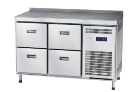Стол холодильный среднетемпературный Abat СХС-70-01 с бортом (ящики 1/2, ящики 1/2) - 0