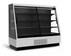 Горка холодильная Carboma F16-08 VV 1,9-1 Standard Tokyo 2 фронт X1 (версия 2.0) (9006-9005)