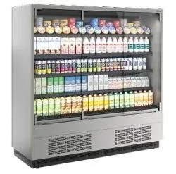 Горка холодильная Carboma FС20-07 VM 1,9-1 0300 Light Cube 2 фронт X0 (версия 2.0) (9006-9005)