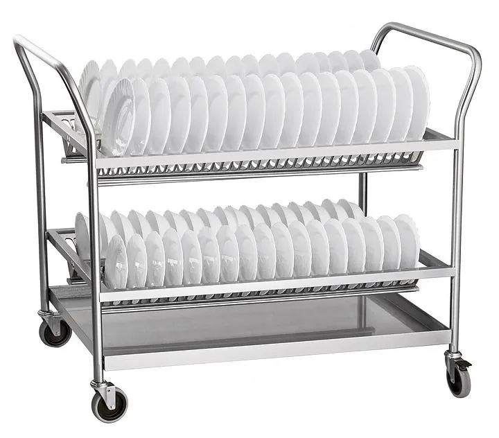 Тележка для сушки тарелок Abat ТСТ-100-4 (1000мм)  140 тарелок, вся нерж. (модель 2019)