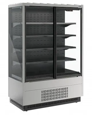 Горка холодильная Carboma FС20-07 VV 1,0-1 Standard Cube 2 фронт X1 (версия 2.0) (9006-9005) - 0