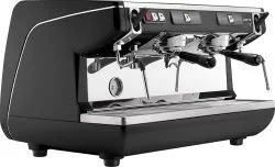 Кофемашина Nuova Simonelli Appia Life 2Gr S черная, низкие группы, экономайзер, полуавтомат