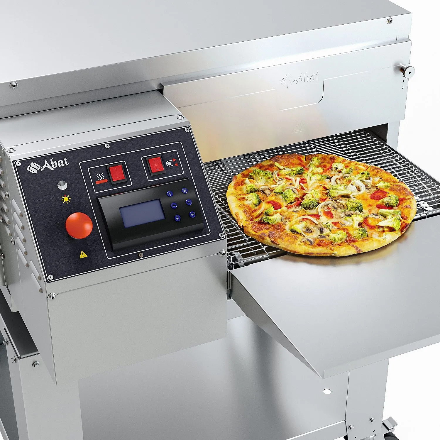 Печь электрическая для пиццы Abat ПЭК-400 с дверцей, конвейерная - 5