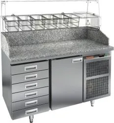 Стол для пиццы Hicold PZ4-1/GN камень